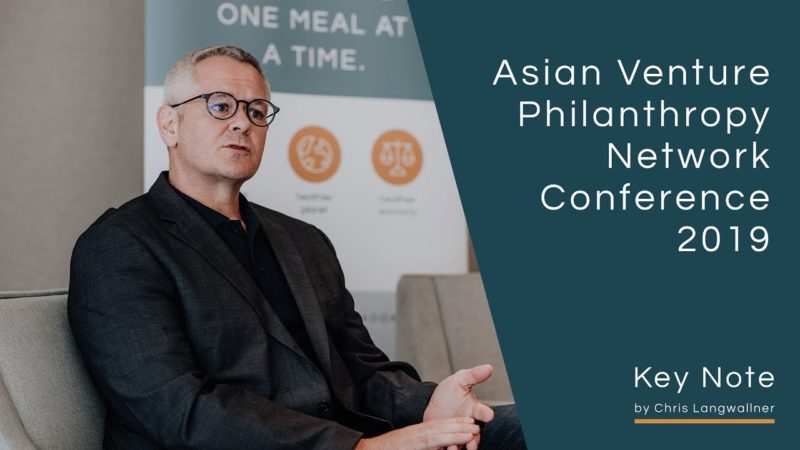 Chris Langwallner at the Asian Venture Philantrophy Network conference on 27 June 2019
